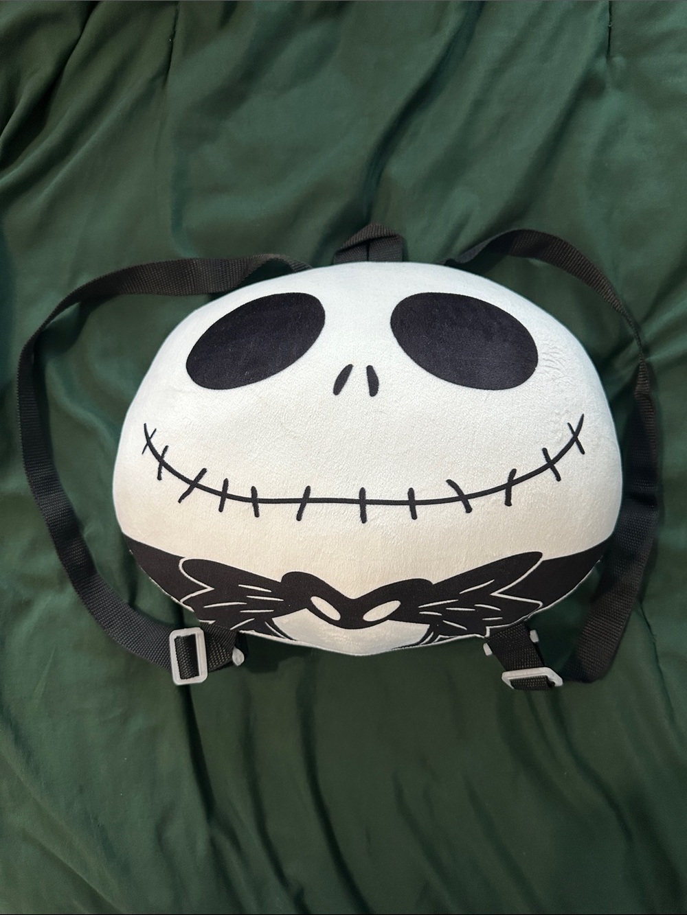 Disney Jack Skellington Plush Costume Backpack - White & Black